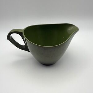 Royalon Melmac Creamer 311 Avocado Green Vintage Excellent MCM Made in USA